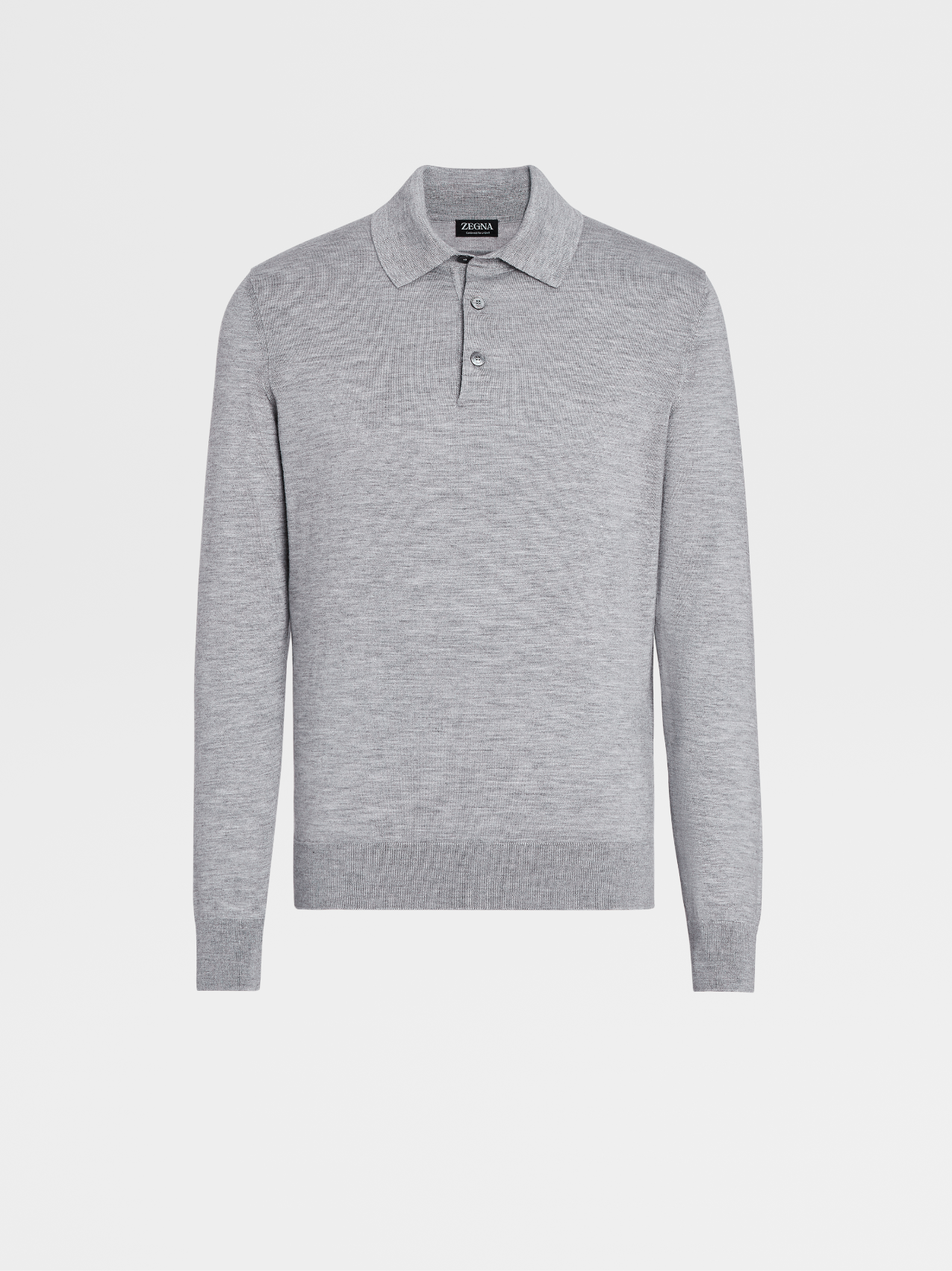 Grey Mélange Cashseta Light Polo